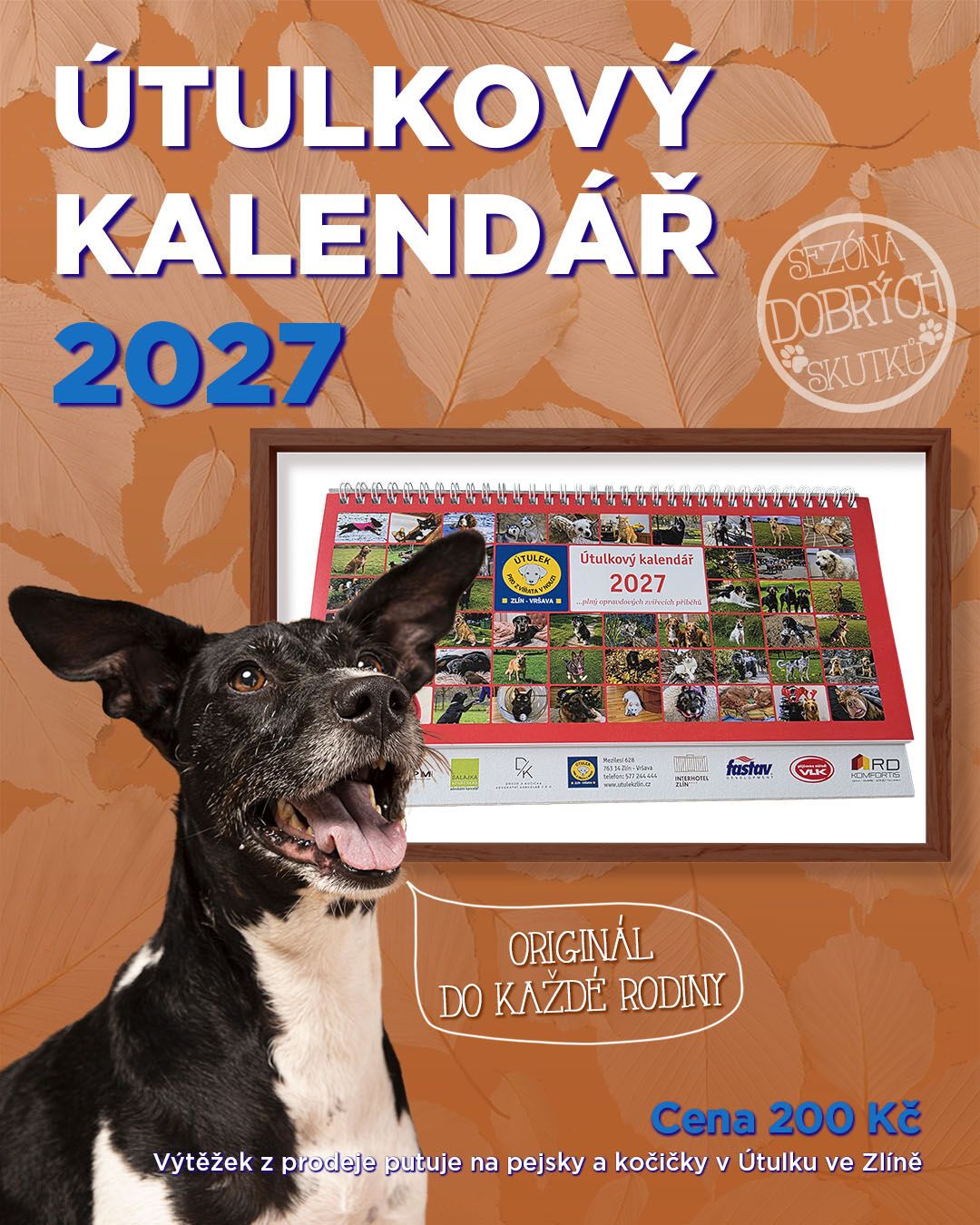 Útulek kalendář 2027 1080x1350